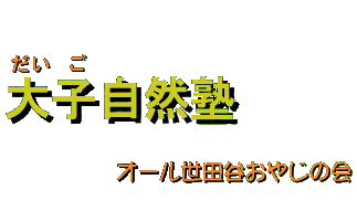 オール世田谷おやじの会 大子自然塾 だいごじぜんじゅく