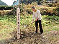 故安藤さんの顕彰植樹祭